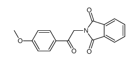 2-[2-(4-methoxyphenyl)-2-oxoethyl]isoindole-1,3-dione结构式