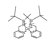 cobalt(II) bis[(2-pyridylmethyl)(tert-butyldimethylsilyl)amide] Structure