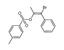 (E)-1-bromo-1-phenyl-2-tosyloxypropene Structure