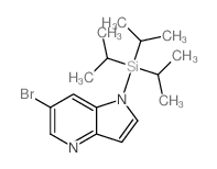 6-溴-1-(三异丙基硅基)-1H-吡咯[3,2-b]吡啶结构式