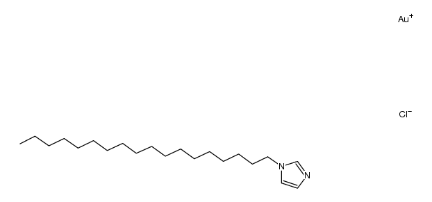 1-octadecanylimidazole gold(I) chloride Structure