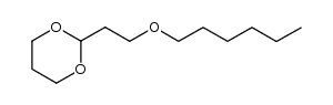 2-(2-(hexyloxy)ethyl)-1,3-dioxane Structure