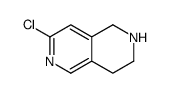 7-氯-1,2,3,4-四氢-2,6-萘啶结构式