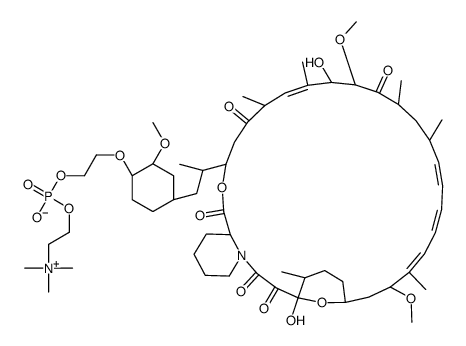 42-O-[2-[[羟基[2-(三甲基铵)乙氧基]亚膦酰基]氧基]乙基]雷帕霉素内盐结构式