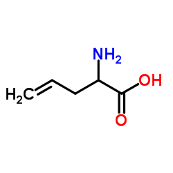 2-Amino-4-pentenoic acid Structure
