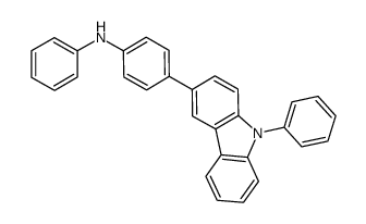 4-(9-phenyl-9H-carbazol-3-yl)diphenylamine Structure