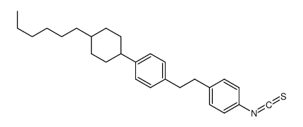 1-(4-反式-己基环己基)-4-[2-(4-异硫代氰酰基苯基)乙基]苯结构式