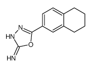 5-(5,6,7,8-tetrahydronaphthalen-2-yl)-1,3,4-oxadiazol-2-amine Structure