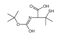 N-tert-Butoxycarbonyl-3-mercapto-L-valine Structure