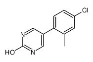5-(4-chloro-2-methylphenyl)-1H-pyrimidin-2-one Structure