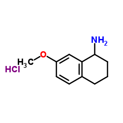 7-甲氧基-1,2,3,4-四氢萘-1-胺盐酸盐结构式