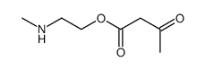2-(methylamino)ethyl 3-oxobutanoate Structure