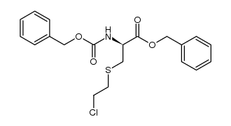 (S)-benzyl 2-(((benzyloxy)carbonyl)amino)-3-((2-chloroethyl)thio)propanoate Structure