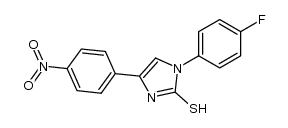 1-(4-fluorophenyl)-4-(4-nitrophenyl)-1H-imidazole-2-thiol Structure