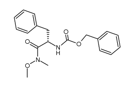 benzyl (S)-1-(N-methoxy-N-methylcarbamoyl)-2-phenylethylcarbamate Structure