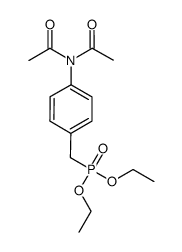 diethyl (4-(N-acetylacetamido)benzyl)phosphonate Structure