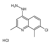 7-Chloro-2,8-dimethyl-4-hydrazinoquinoline hydrochloride structure