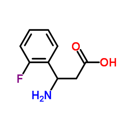3-氨基-3-(2-氟苯基)丙酸结构式