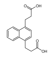 3-[4-(2-carboxyethyl)naphthalen-1-yl]propanoic acid Structure