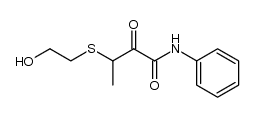 3-[(2-hydroxyethyl)thio]-2-oxo-N-phenylbutanamide Structure