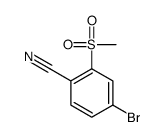 4-溴-2-(甲基磺酰基)苯甲腈结构式