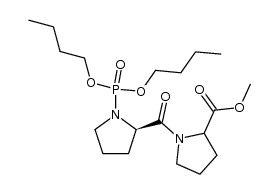 N-[N'-(dibutyloxyphosphinyl)prolyl]proline methyl ester结构式