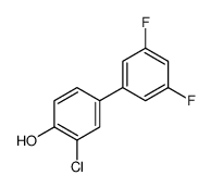 2-chloro-4-(3,5-difluorophenyl)phenol Structure