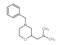 (4-苄基吗啉-2-甲基)-二甲胺结构式