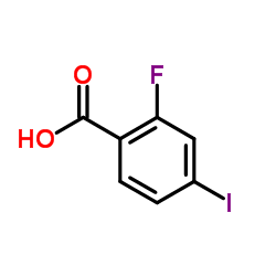2-氟-4-碘苯甲酸结构式