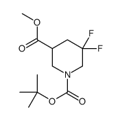1-叔丁基 3-甲基 5,5-二氟哌啶-1,3-二羧酸酯图片