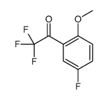 2,2,2-trifluoro-1-(5-fluoro-2-methoxyphenyl)ethanone Structure