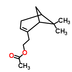 6,6-Dimethyl-2-norpinene-2-ethanol Acetate Structure