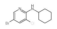 5-溴-3-氯-2-环己基氨基吡啶结构式