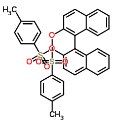 (|S|)-(+)-联萘酚二对甲苯磺酸酯结构式