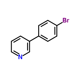 3-(4-溴苯基)吡啶结构式