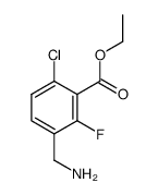 ethyl 3-(aminomethyl)-6-chloro-2-fluorobenzoate结构式