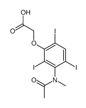 [3-(N-Methylacetylamino)-2,4,6-triiodophenoxy]acetic acid Structure