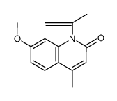 2,6-dimethyl-9-methoxy-4H-pyrrolo(3,2,1-ij)quinolin-4-one结构式