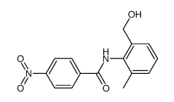 N-(2-(hydroxymethyl)-6-methylphenyl)-4-nitrobenzamide结构式