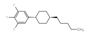 1,2,3-Trifluoro-5-(trans-4-pentylcyclohexyl)benzene Structure