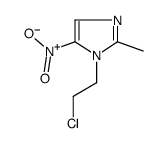 1-(2-氯乙基)-2-甲基-5-硝基-1H-咪唑结构式