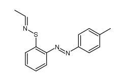 N-ethylidene-S-(2-(p-tolyldiazenyl)phenyl)thiohydroxylamine结构式
