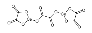 草酸铈(III)九水合物结构式