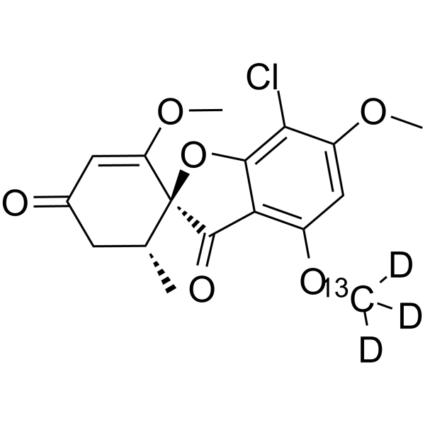 Griseofulvin-13C,d3 Structure