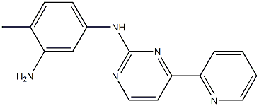 4-Methyl-N1-(4-(pyridin-2-yl)pyriMidin-2-yl)benzene-1,3-diaMine结构式