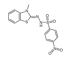 3-methyl-3H-benzothiazol-2-one (4-nitro-benzenesulfonyl)-hydrazone Structure