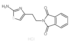 2-[2-(2-氨基-4-噻唑)乙基]-1H-异吲哚-1,3(2H)-二酮盐酸盐结构式