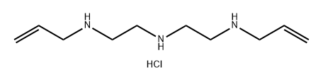 N1,N4-二烯丙基-1,2-,4-二乙二胺盐酸盐结构式