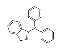 3H-inden-1-yl(diphenyl)phosphane结构式