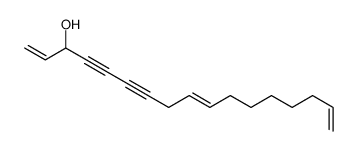 heptadeca-1,9,16-trien-4,6-diyn-3-ol结构式